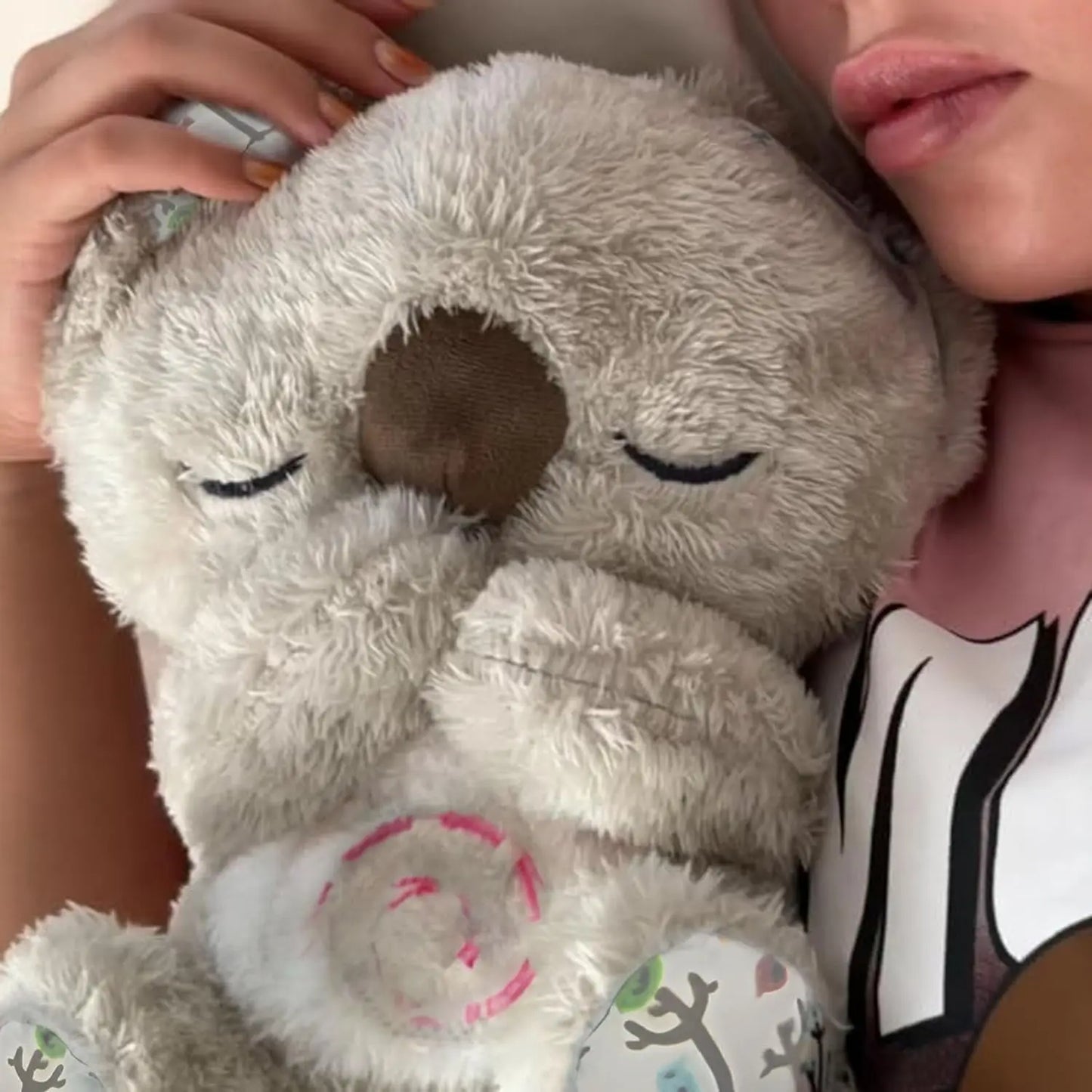 Anxiety Relief Koala, Plush Breathing Teddy Anxiety Bear with Calming Mus Sleep Toy